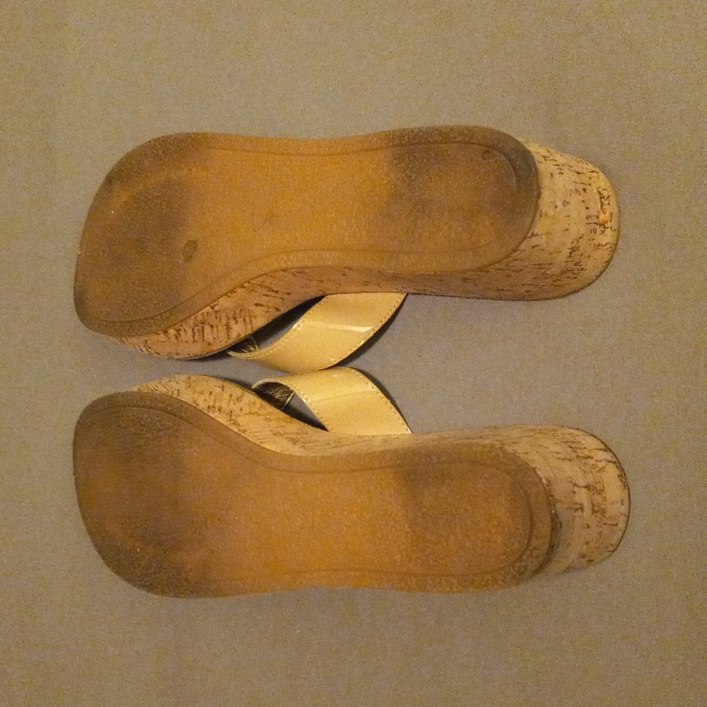 Sam Eldeman Cork Wedge Sandals Size 7.5 - Picture 6 of 8